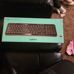 Logitech k360 wireless slim keyboard New unopened 