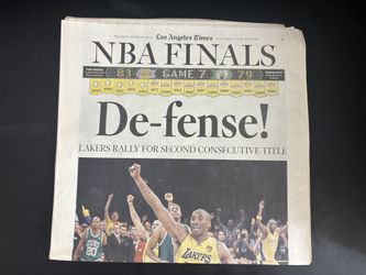 Lakers 2010 Championship Newspaper Kobe’s Last Ring