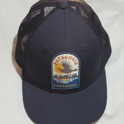 Patagonia Cambridge Massachusetts Blue capb trucker Crown hat snapback 