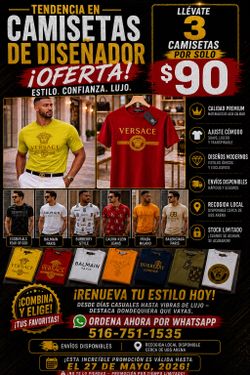 3 for $90-Designer Tshirts