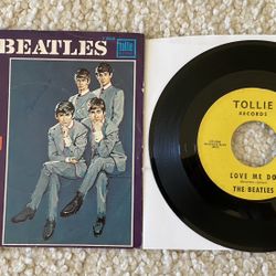 The Beatles “Love Me Do/P.S. I Love You” Vinyl 7” Single with Picture Sleeve 1964 Tollie Records Original 1st Monarch Press Collector’s Copy Rock. 