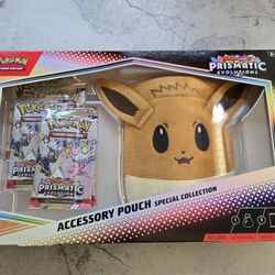 Pokemon Cards Prismatic Evolutions Eevee Pouch Box