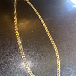 14k gold cuban chain