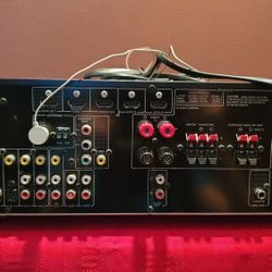 Yamaha RX-V565
Home theater receiver with HDMI switching and video upconversion with The Remote