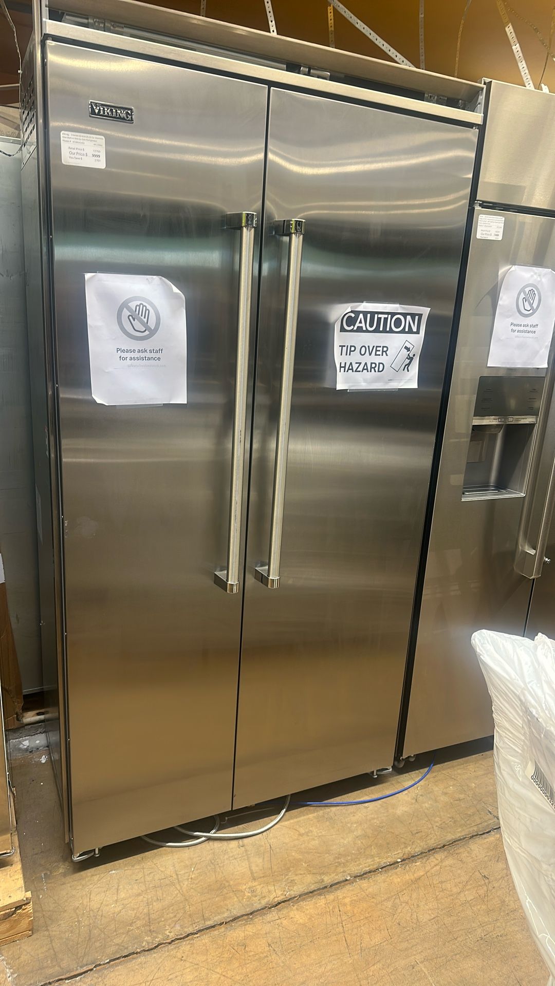 Viking Built In Side By Side Refrigerator