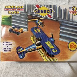 Die Cast “SUNOCO” airplane Bank.