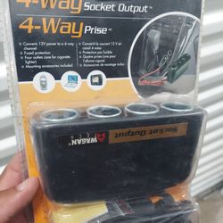 Wagan TECH 4-Way 12V Socket Output