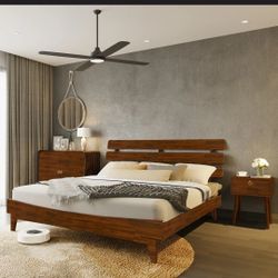 Bme Caden KING SIZE 15 Inch Deluxe Bed Frame with Adjustable Headboard . $330