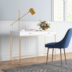 Like New White/Gold Vanity