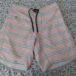 Patagonia Board Shorts Striped Swim Trunks Beach Surf Mens Size 34
