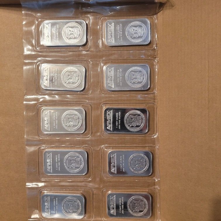 .999 1oz Silver Bars And Rounds