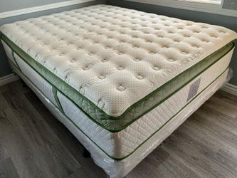 King Organic Elite Hybrid cool Gel Memory Foam Pillow Top 14inch Mattress
