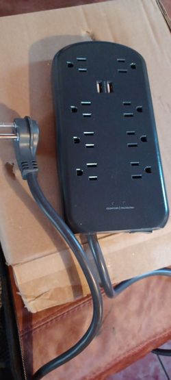Onn.8-outlet surge protector with two USB-A  charging ports $12. OLsky Deep Tissue Massage Gun $30.