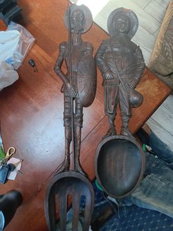 Folk art fork and spoon