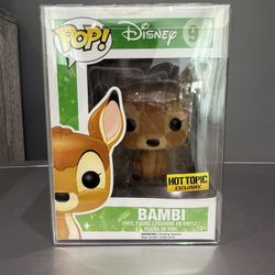 Funko Pop Flocked Bambi #94 Hot Topic Exclusive! Funko Pop Disney!