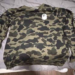 Bathing Ape Camo Long Sleeve T Shirt 