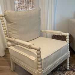 NEW white accent Chair