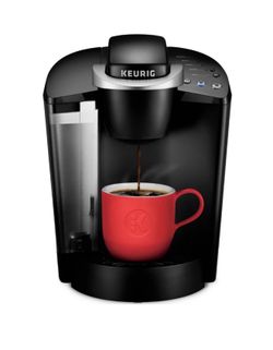Keurig K-Classic Single-Serve K- Cup Pod Coffee Maker - K50 - Black: 48oz Capacity, Automatic Shut-Off, Removable Reservoir