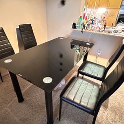 Dining Table 55” Glass Top