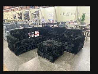 Brand New Super Plush Comfy Corduroy Sectional Set 