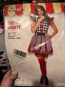 Spirit Circus Misfit Halloween Costume Adult Large