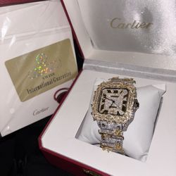 Moissanite Crown Of Thorns Cartier Watch