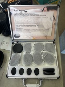 Professional Hot Stone Massage Kit w/ Heater (Full Set)
