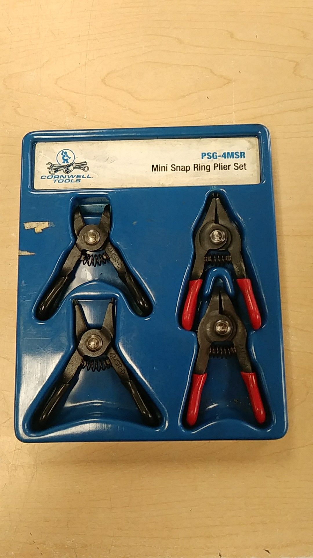 Cornwell Tools mini 4 piece snap ring pliers set