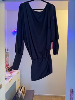 Brown off the shoulder mini dress