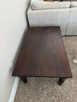 Dark Wood Coffee Table