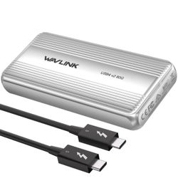  80Gbps M.2 NVMe SSD Enclosure with Cooling Fan Compatible with Thunderbolt5/4/3/USB4, Support B+M/M-Key NVMe 2280 SSD, Work with Mac M4 Pro