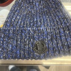 Blue Oversize Moncler Beanie 