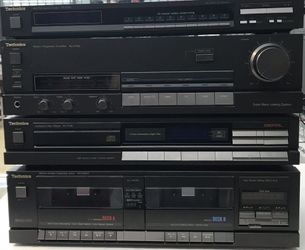 Technics Audio Setup Vintage Tuner/Tape/Disc/cassette Deck