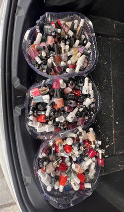 3 Buckets Of Nail Polish. Regular & Gel