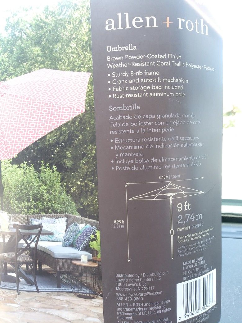 allen and roth patio umbrella cover Replacement Canopy for URA038005B 11FT Umbrellas by Garden Winds 10x12 Replacement Canopy for Allen
