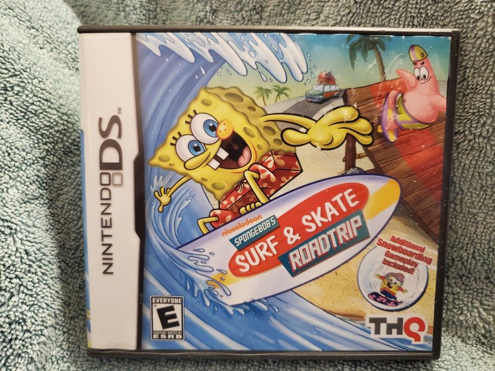 Spongebob's Surf And Skate Roadtrip Nintendo DS Game 