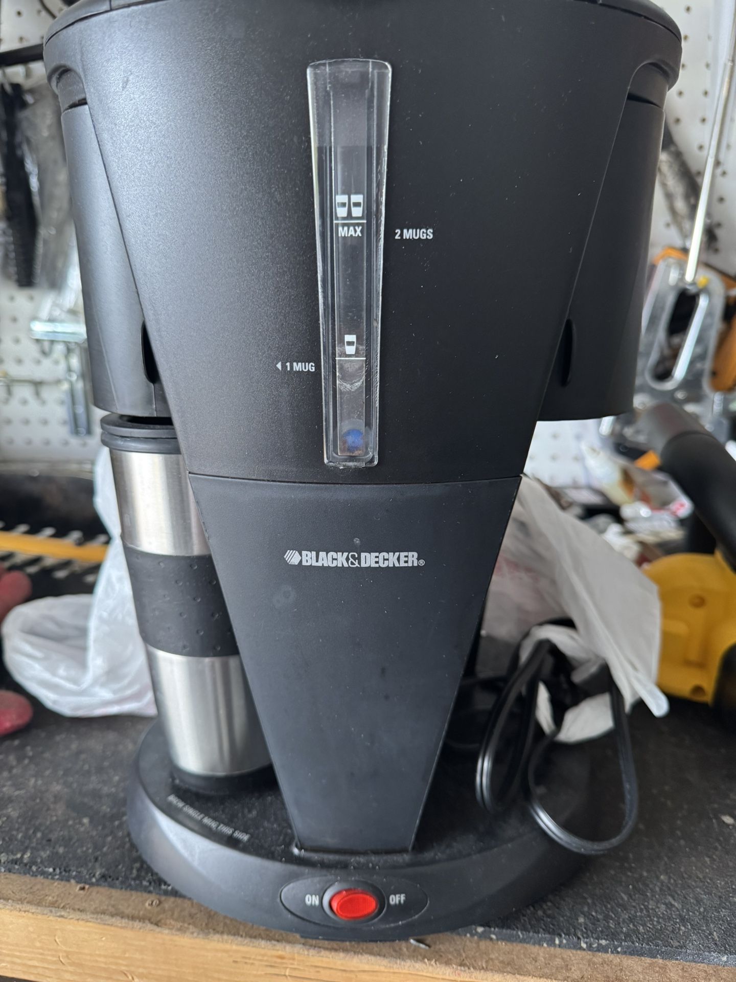 Coffee Maker With Two Steel Cups