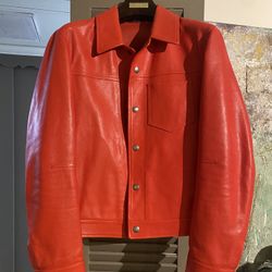 Tom Ford red leather jacket