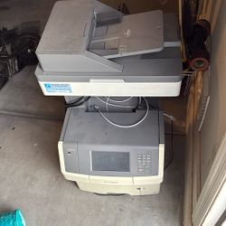 Used Lexmark X748de Color Laser Fax Copier Scanner Printer