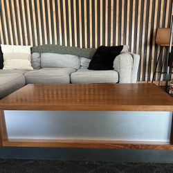 Mid Century Modern Coffee Table with Storage