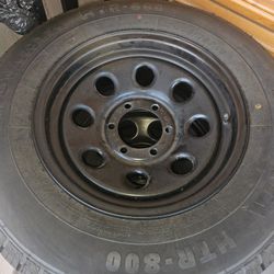 (4) Daytona Rims w Tires 16" 6 Lug