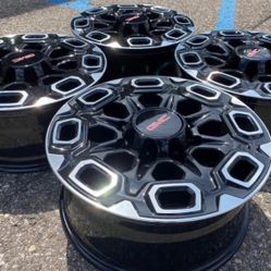 20” GMC SIERRA CHEVY SILVERADO 2500 8X6.5 3500 WHEELS RIMS 8X165 SET NEW 