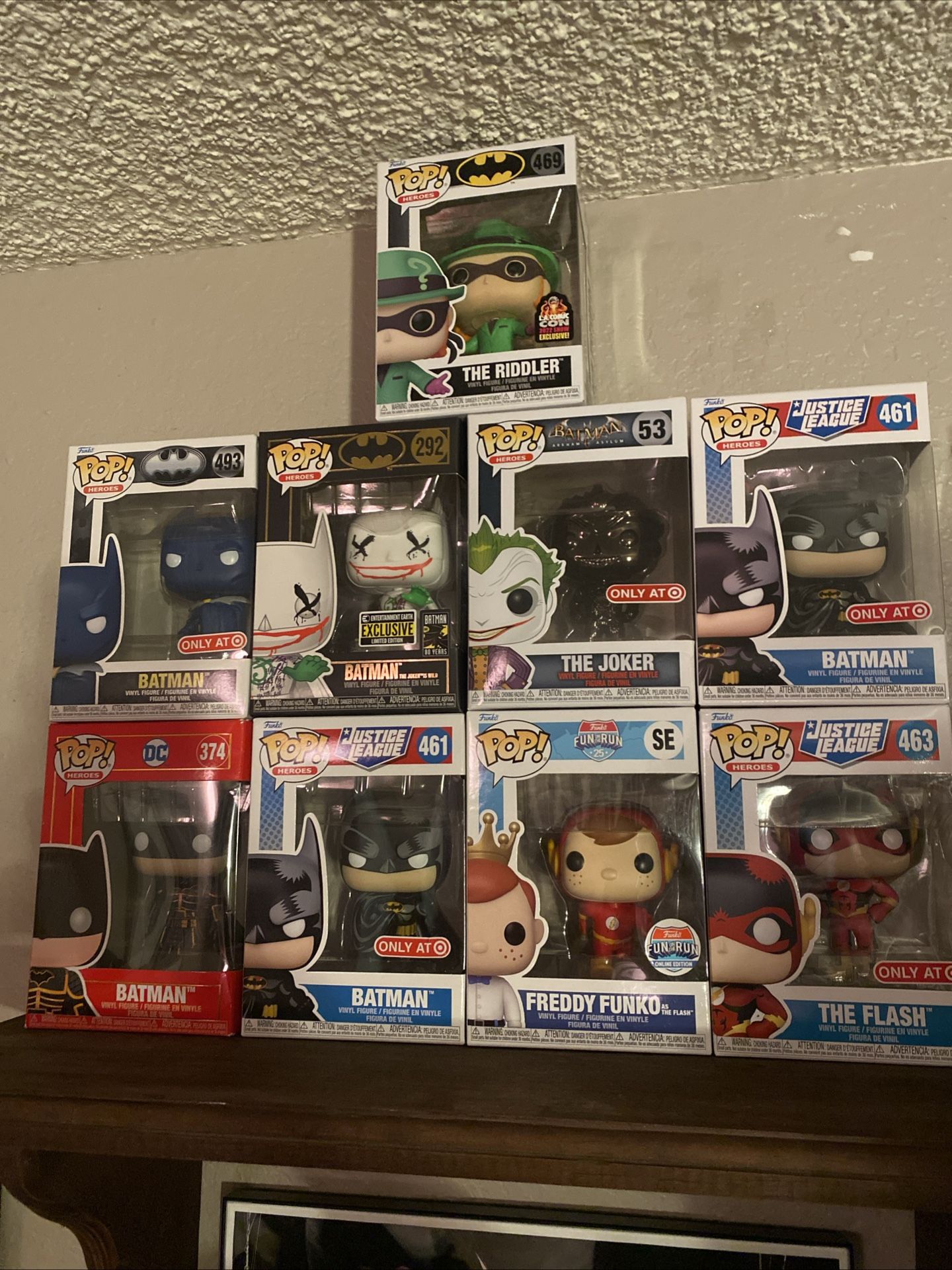 Funko POP! DC Superheroes lot Of 9 Brand New