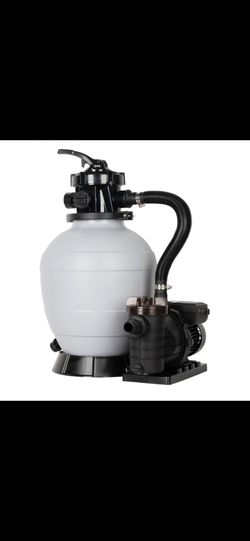 Powerful Pool Filter Pump with 6-Way Valve for Above Ground