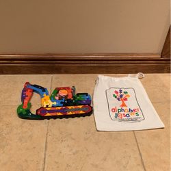 Excavator Alphabet Jigsaw Puzzle Made In Ireland