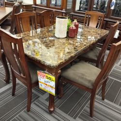 7pc Dining Table Set 