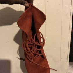 Rust colored wedges size 6 1/2