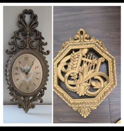 Vintage Syroco Music Plaque 1ft  clock sold separately