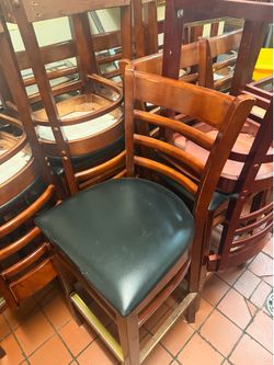 Wood Brown Bar chairs