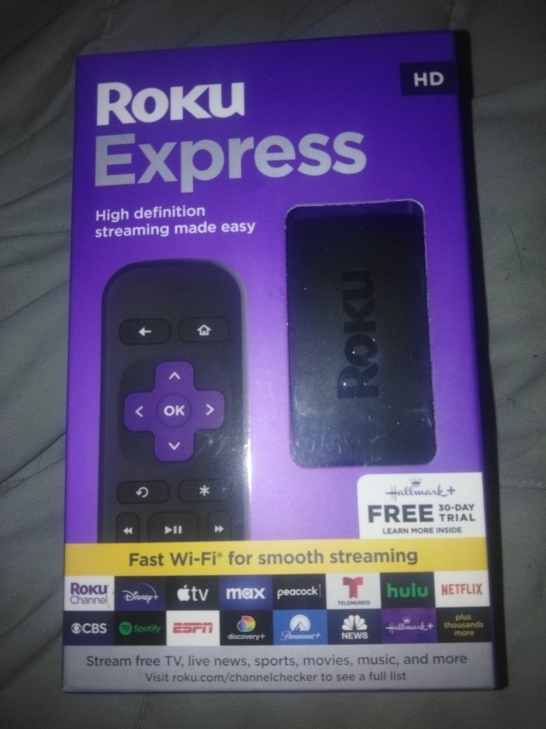 Roku Express HD. Brand New. Better Than Your Smart TVs Apps And Ease Of Use/Format Is #1. Unbeatable Price!